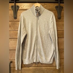 Michael Kors men’s full zip grey sweater L